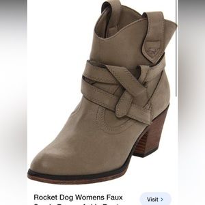 Gently worn suede boots